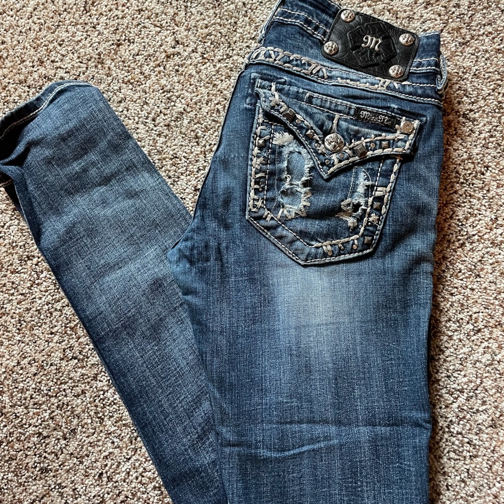Miss me skinny jeans medium wash size 26
